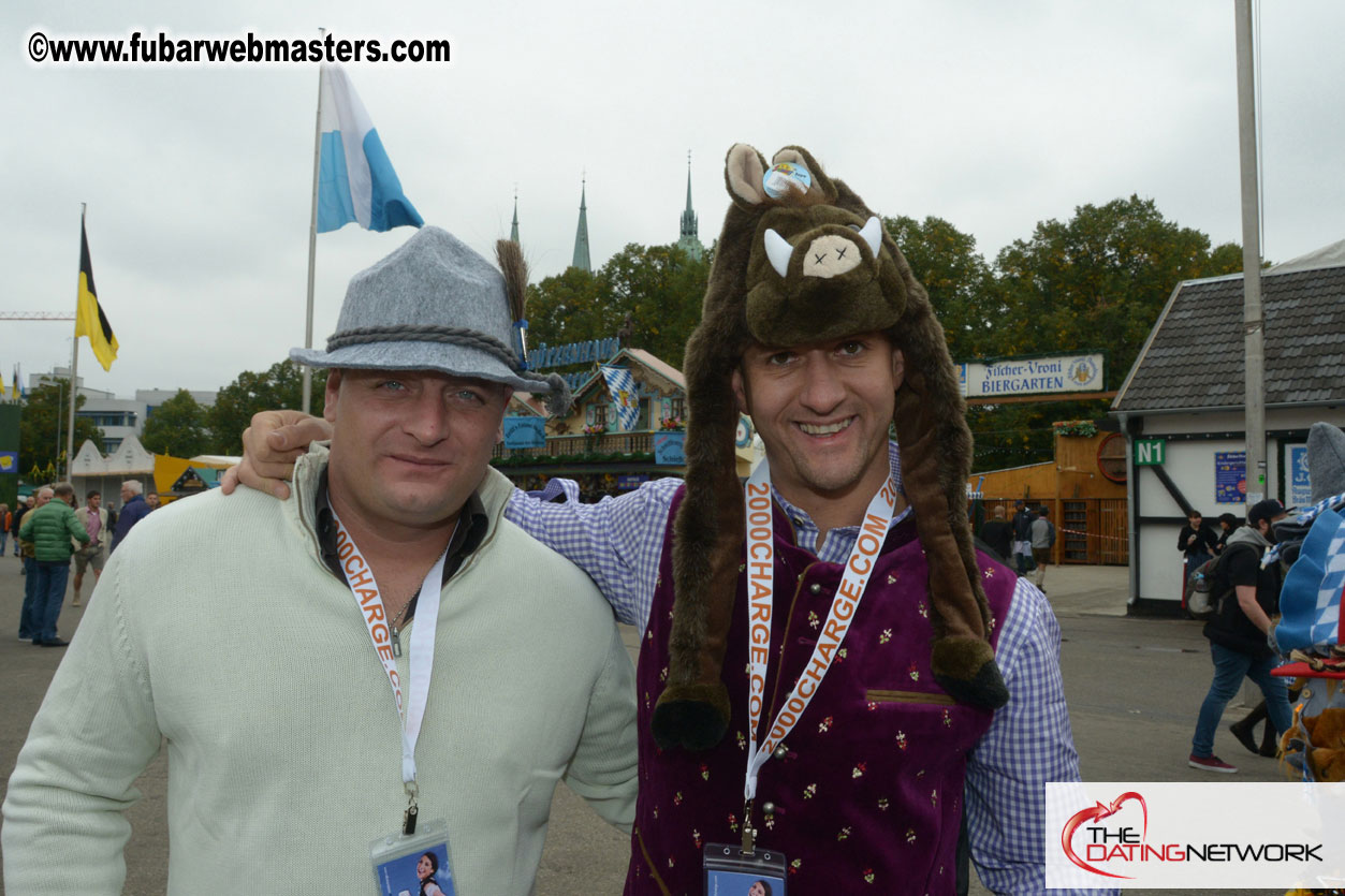 Beer tent seating in the legendary Hacker Festzelt