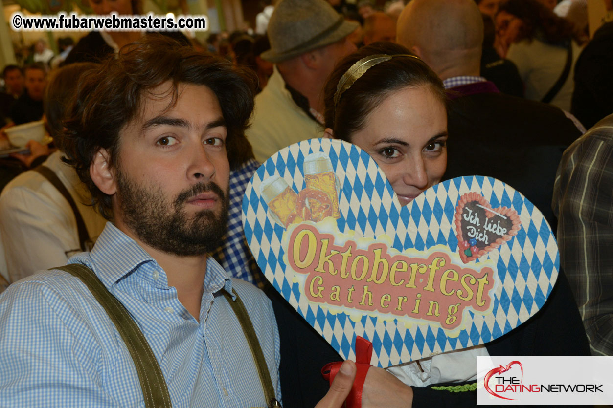 Beer tent seating in the legendary Hacker Festzelt