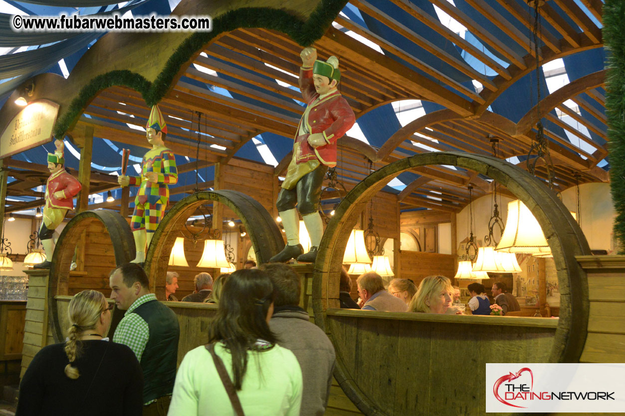 Beer tent seating in the legendary Hacker Festzelt