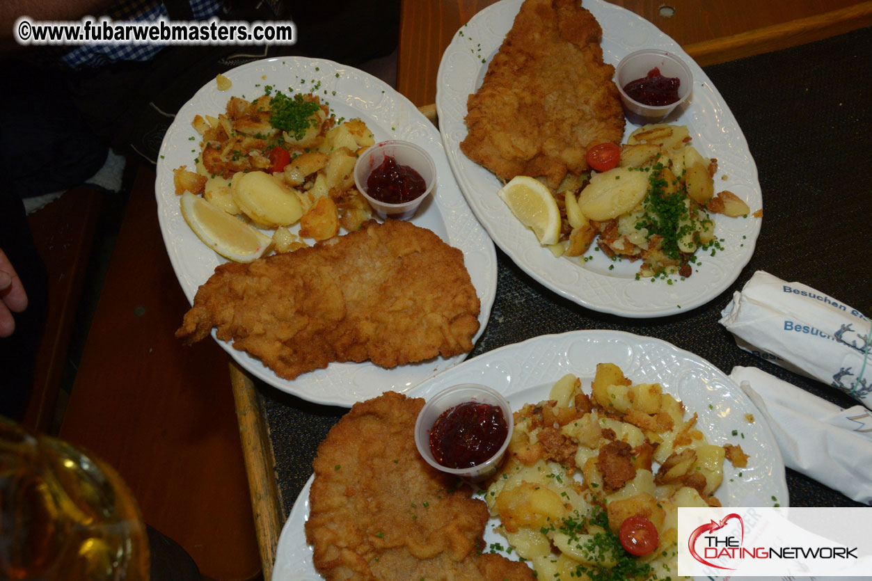 Beer tent seating in the legendary Hacker Festzelt