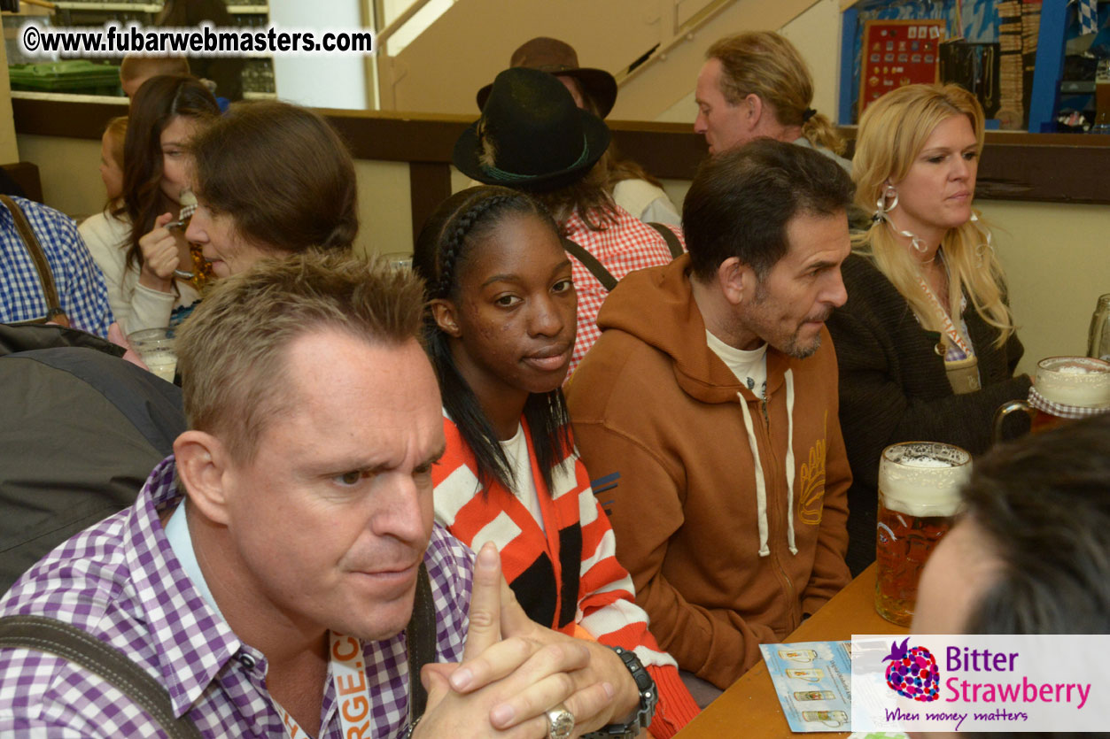Beer tent seating in the legendary Hacker Festzelt