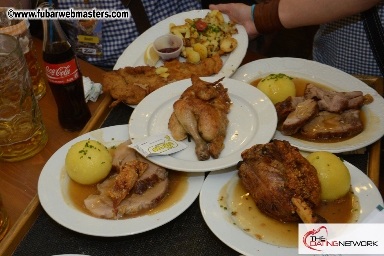 Beer tent seating in the legendary Hacker Festzelt