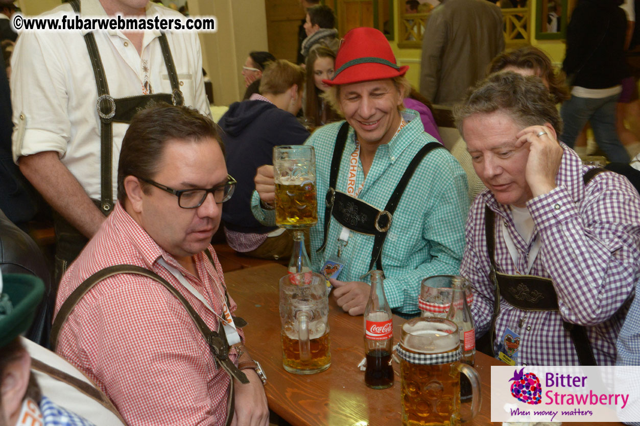 Beer tent seating in the legendary Hacker Festzelt