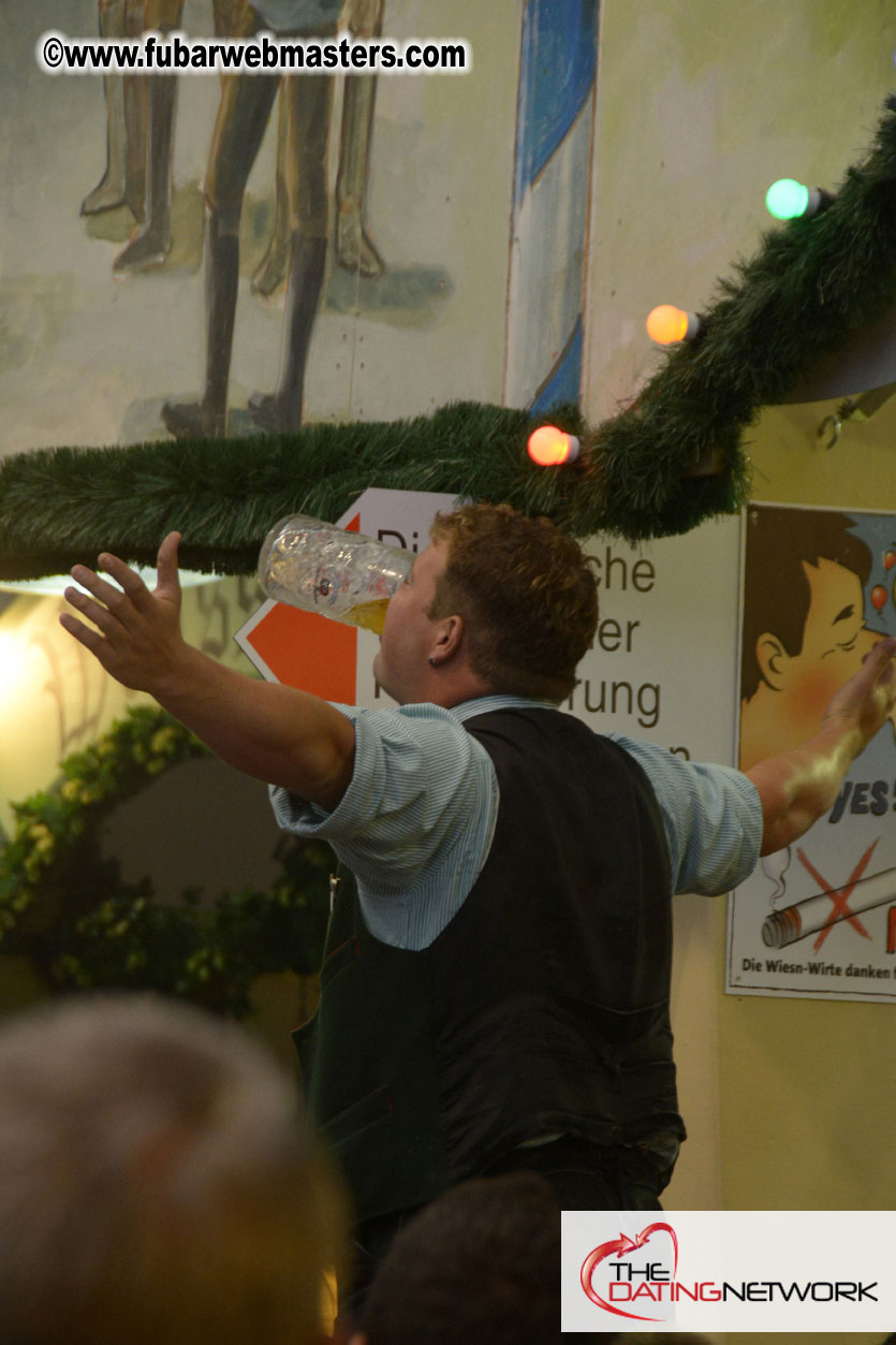 Beer tent seating in the legendary Hacker Festzelt