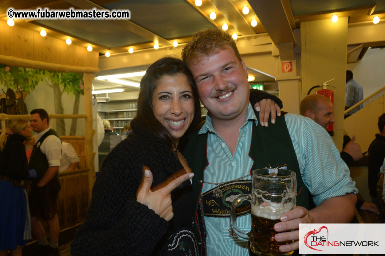 Beer tent seating in the legendary Hacker Festzelt