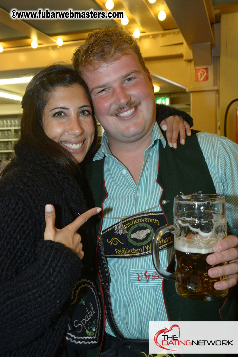 Beer tent seating in the legendary Hacker Festzelt