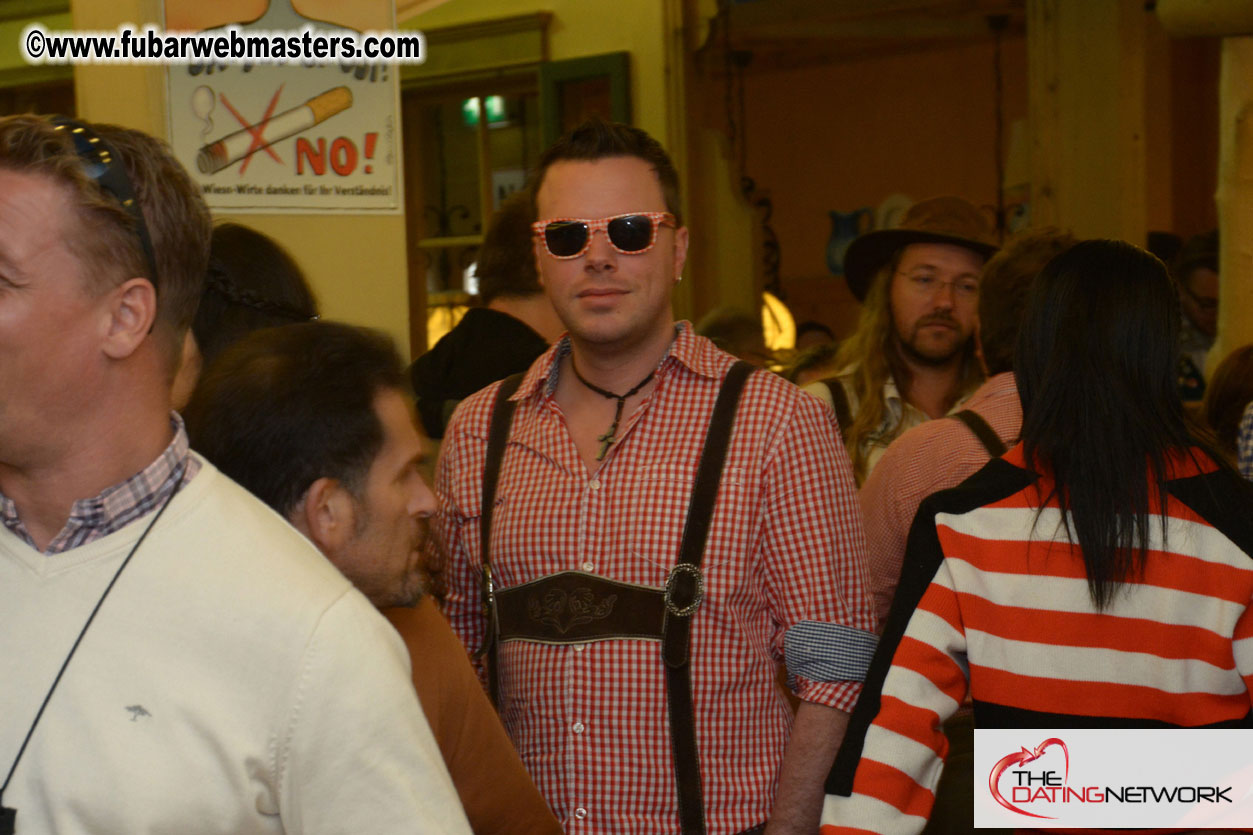 Beer tent seating in the legendary Hacker Festzelt