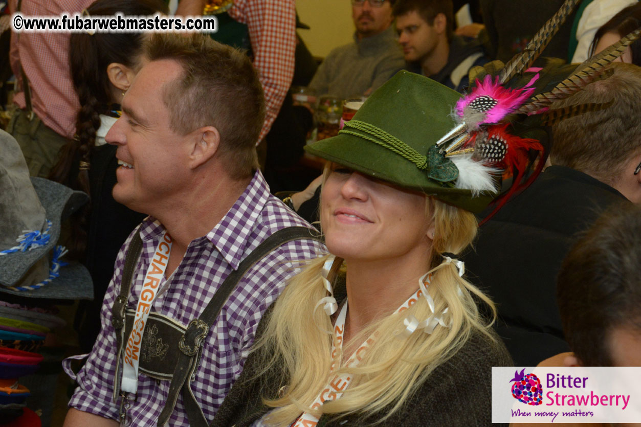 Beer tent seating in the legendary Hacker Festzelt