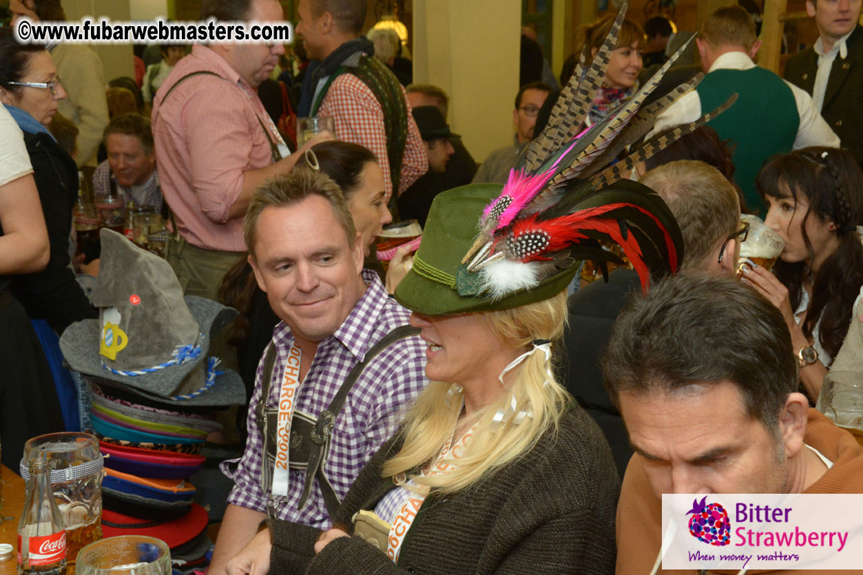Beer tent seating in the legendary Hacker Festzelt