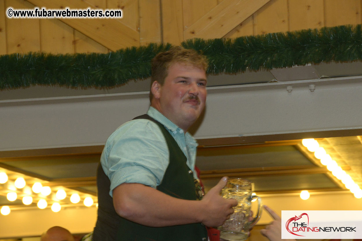 Beer tent seating in the legendary Hacker Festzelt