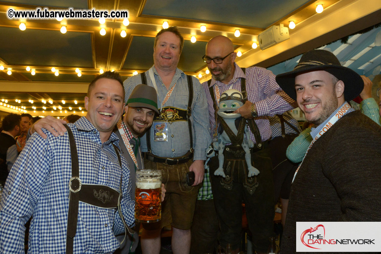 Beer tent seating in the legendary Hacker Festzelt