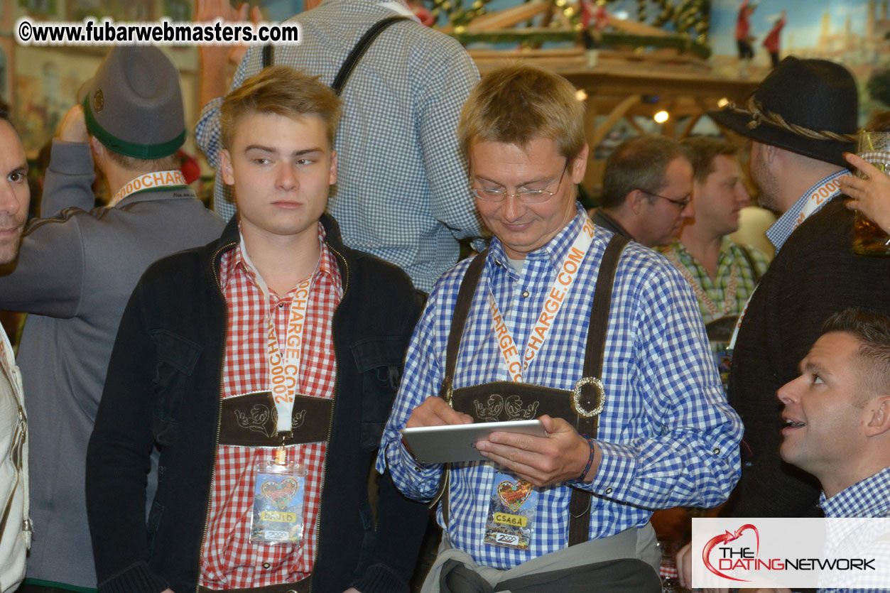 Beer tent seating in the legendary Hacker Festzelt