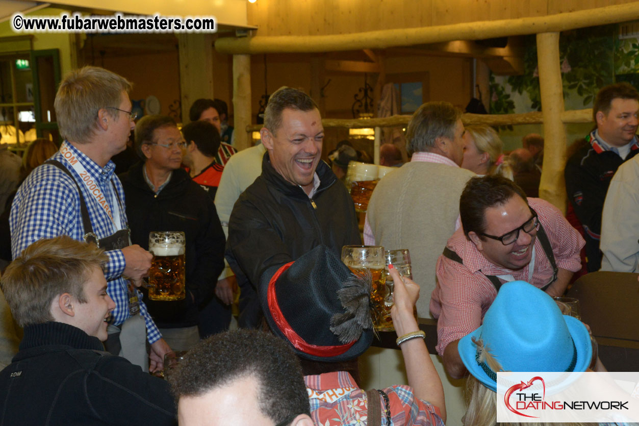 Beer tent seating in the legendary Hacker Festzelt