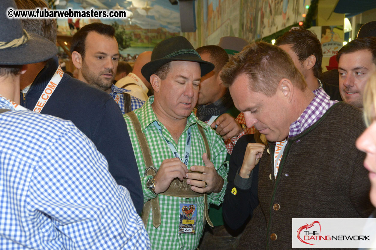 Beer tent seating in the legendary Hacker Festzelt