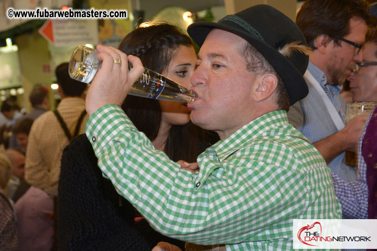 Beer tent seating in the legendary Hacker Festzelt
