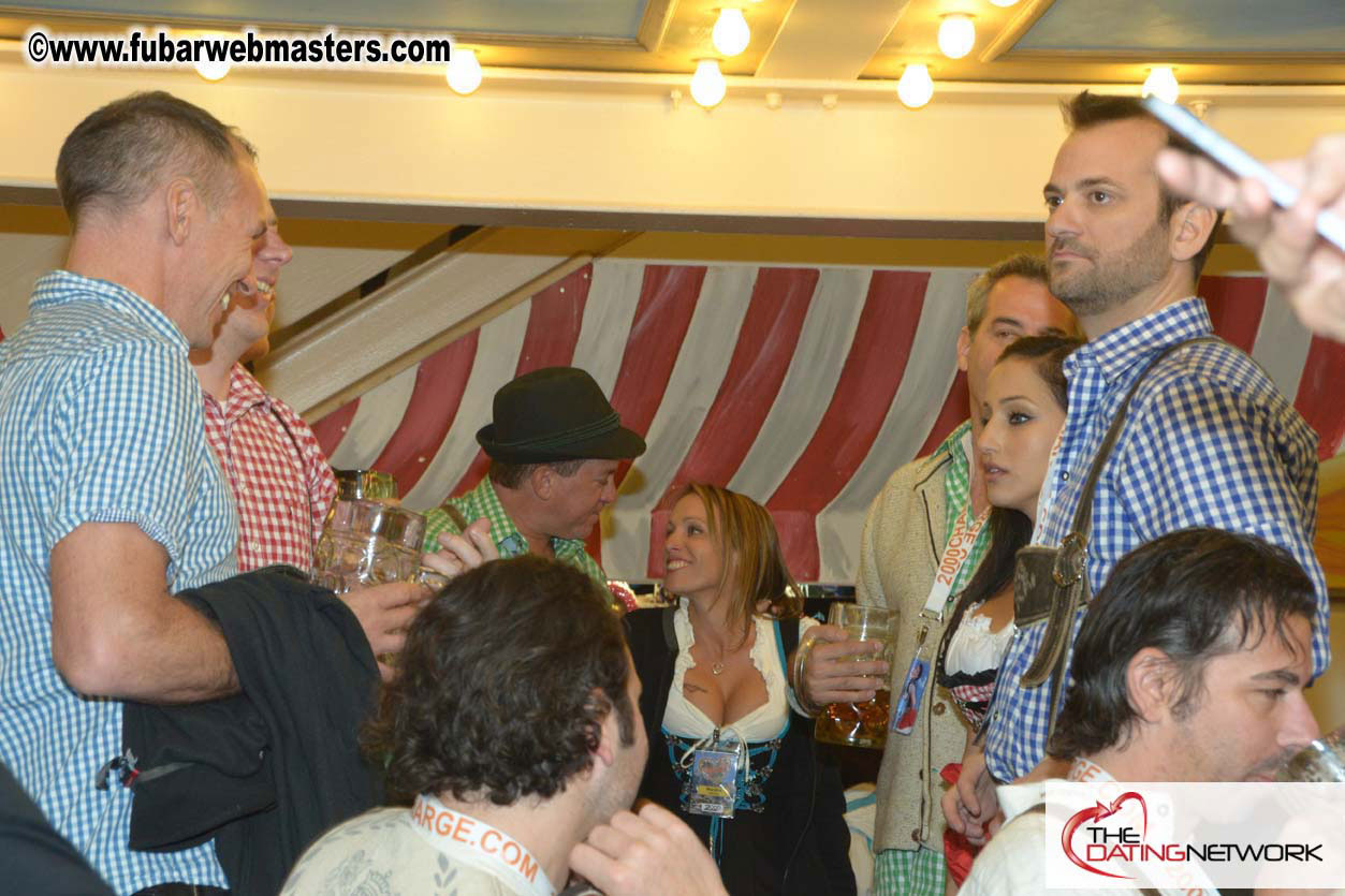 Beer tent seating in the legendary Hacker Festzelt