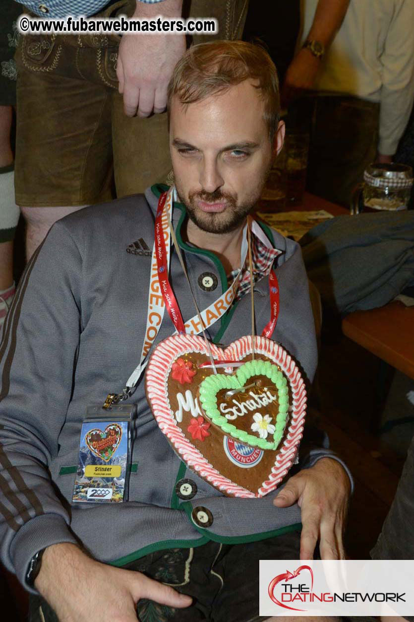 Beer tent seating in the legendary Hacker Festzelt
