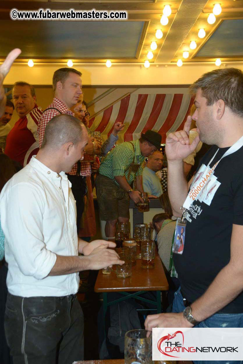 Beer tent seating in the legendary Hacker Festzelt