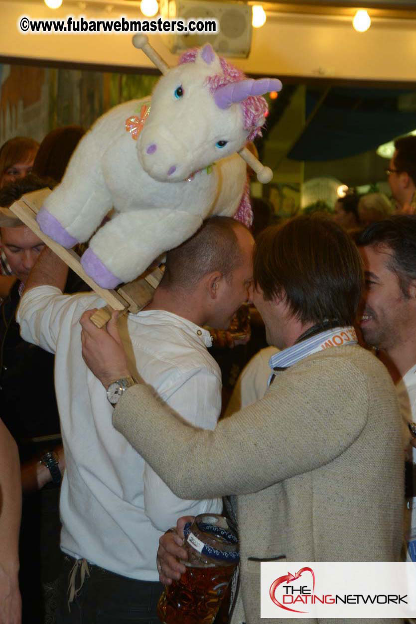 Beer tent seating in the legendary Hacker Festzelt