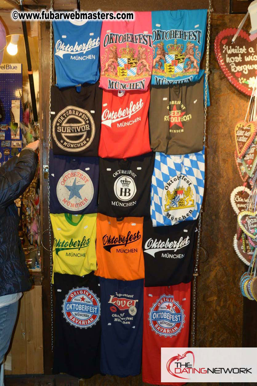 Beer tent seating in the legendary Hacker Festzelt