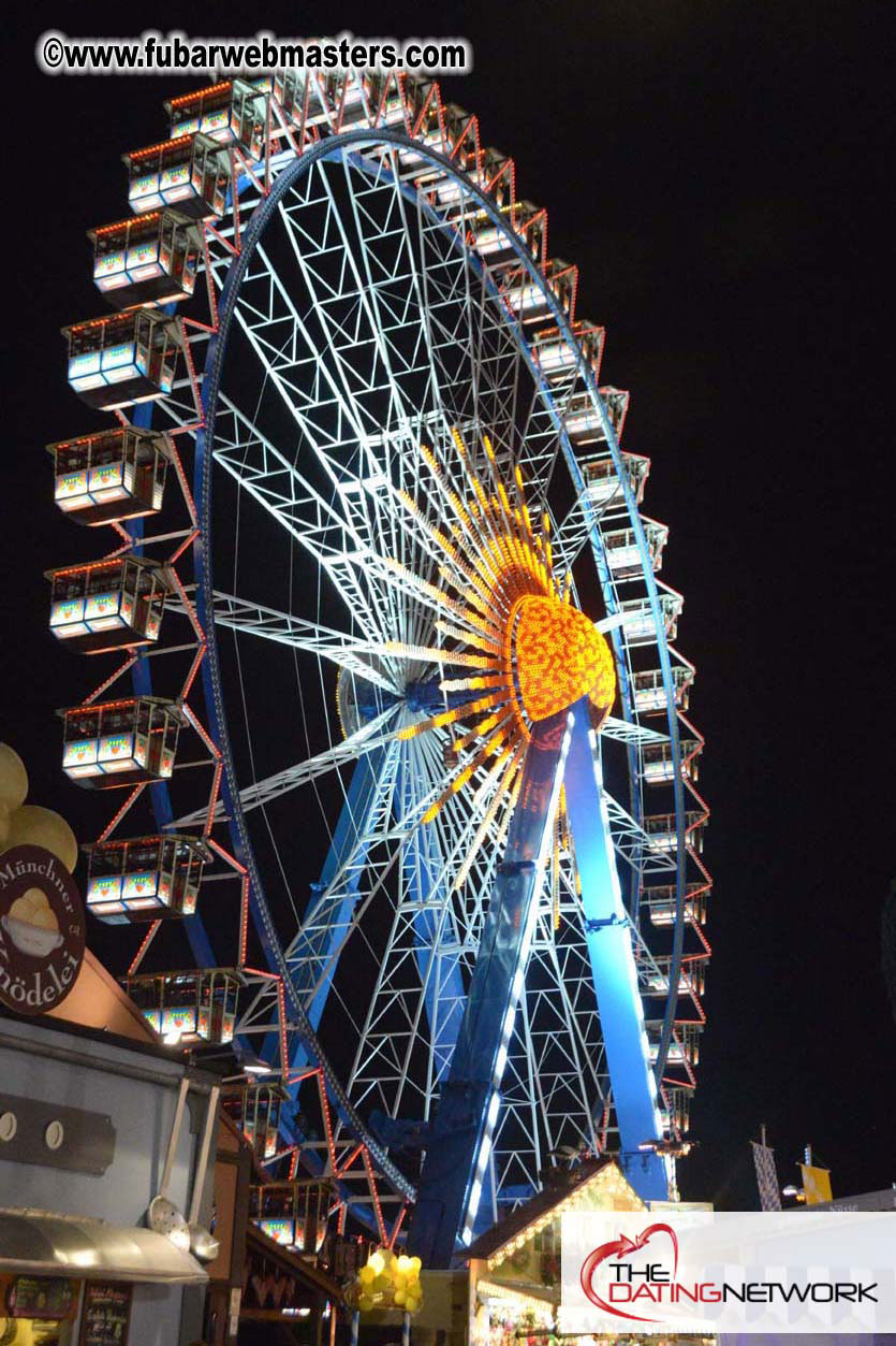 Beer tent seating in the legendary Hacker Festzelt