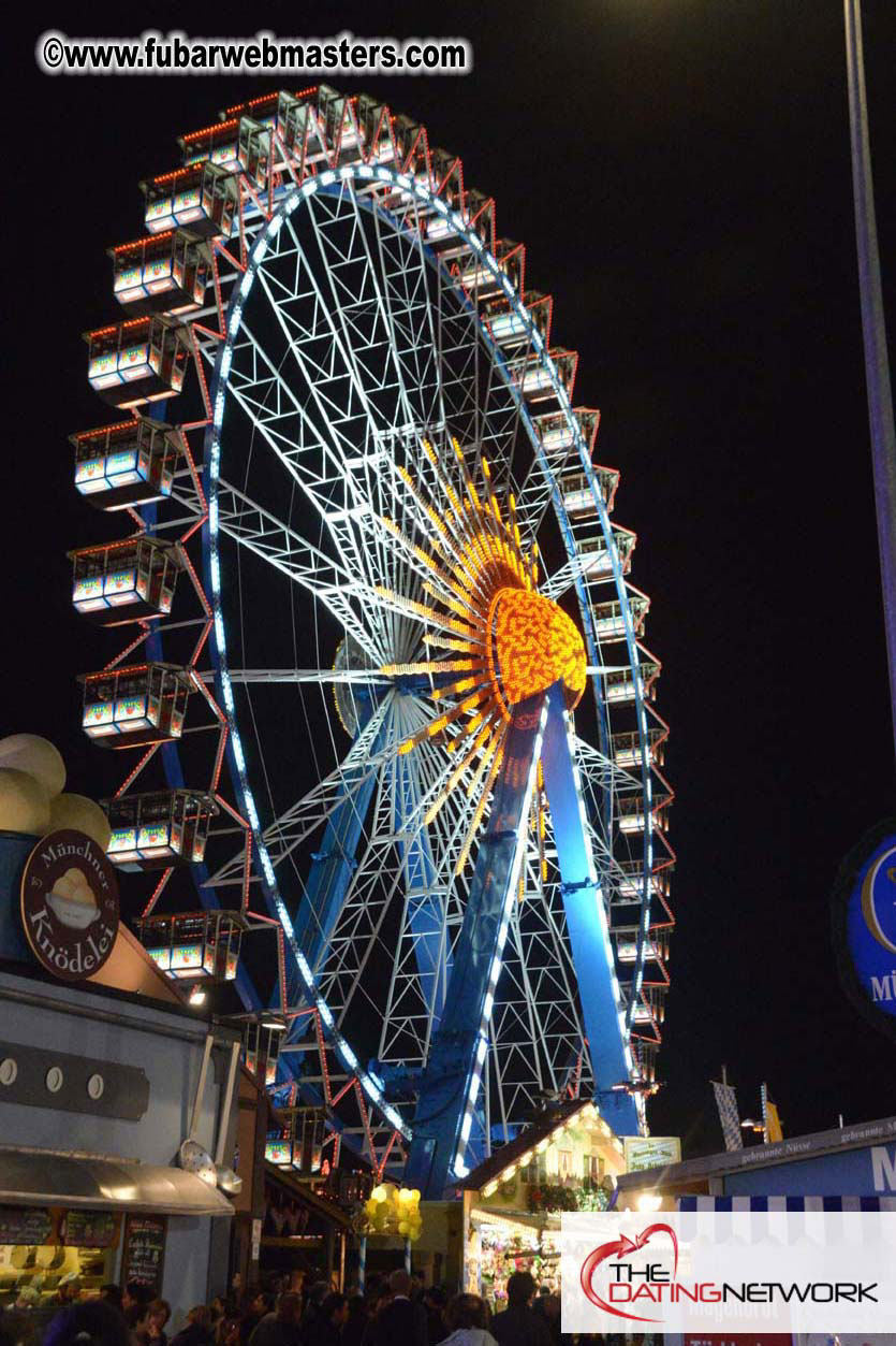 Beer tent seating in the legendary Hacker Festzelt