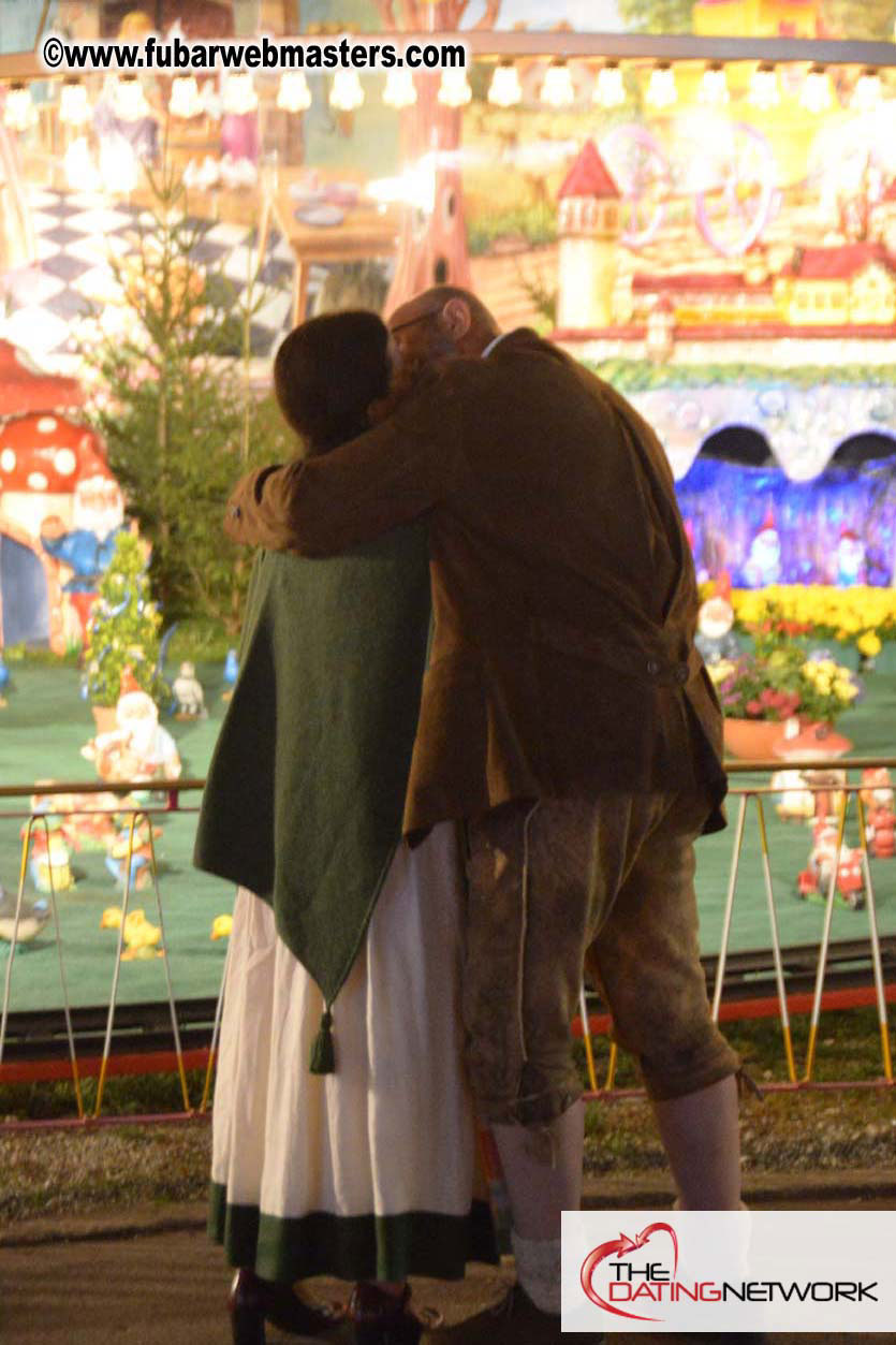 Beer tent seating in the legendary Hacker Festzelt