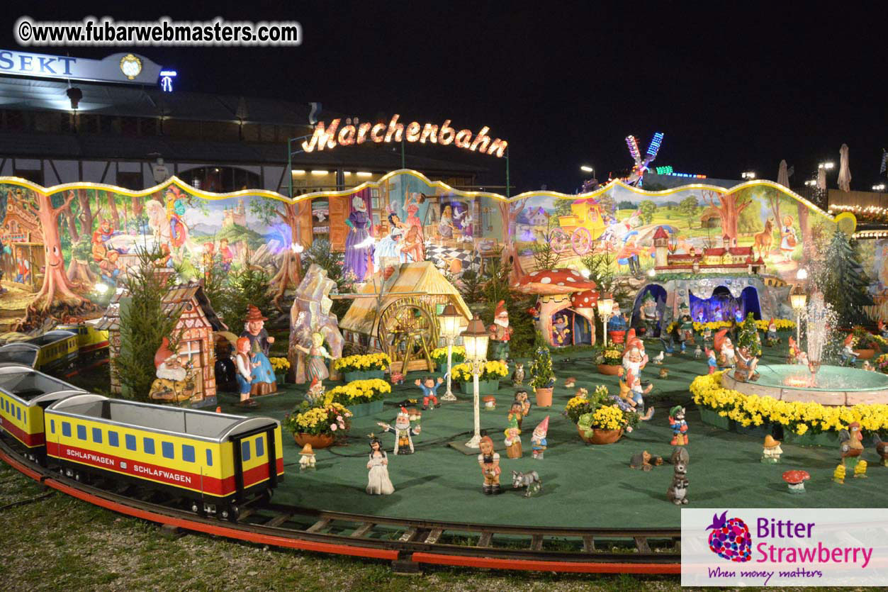Beer tent seating in the legendary Hacker Festzelt