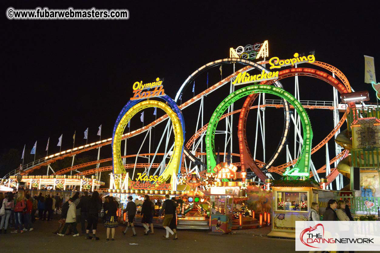 Beer tent seating in the legendary Hacker Festzelt