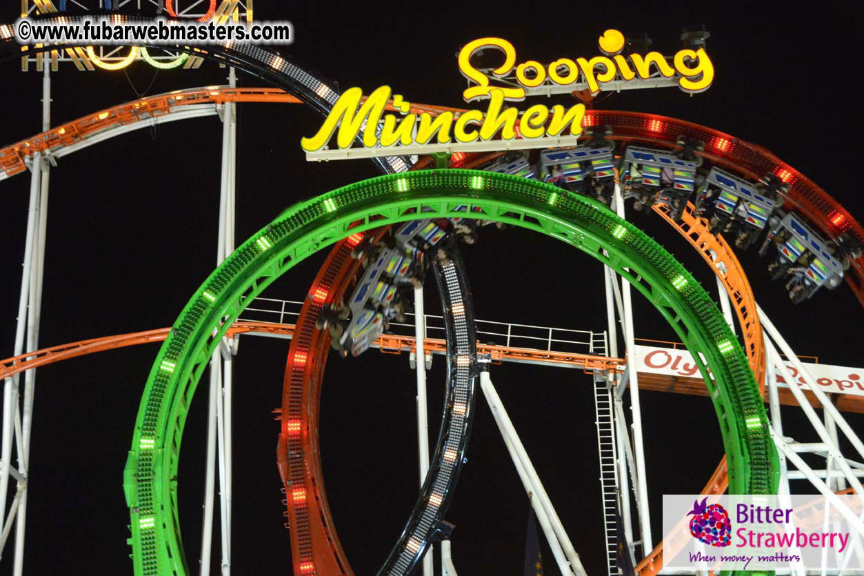 Beer tent seating in the legendary Hacker Festzelt