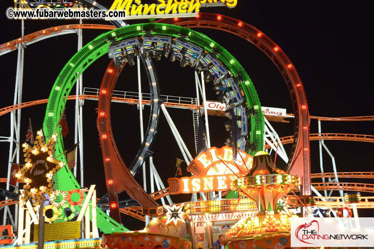 Beer tent seating in the legendary Hacker Festzelt
