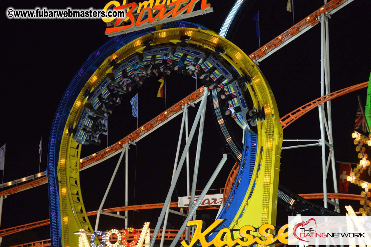 Beer tent seating in the legendary Hacker Festzelt
