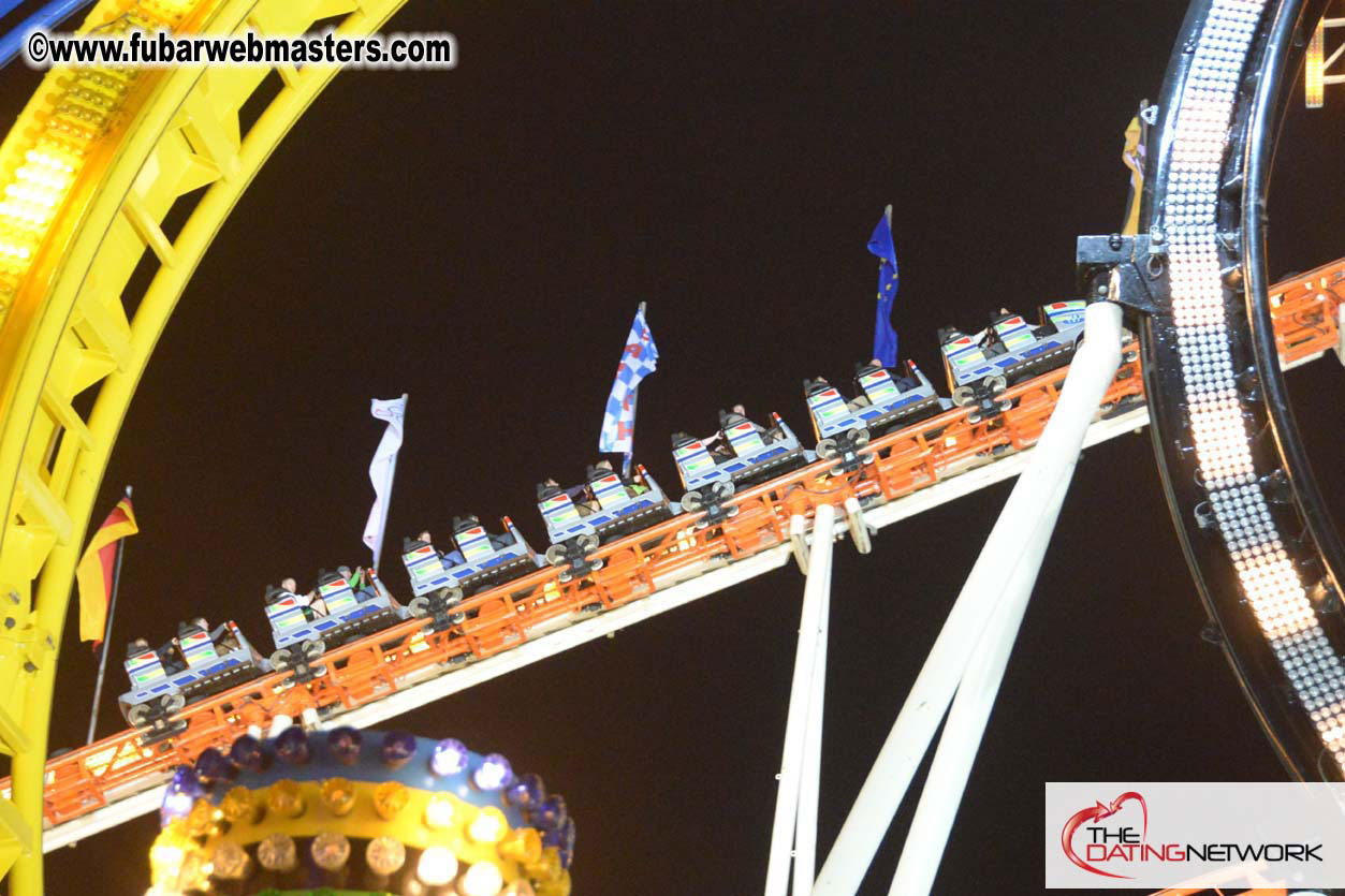 Beer tent seating in the legendary Hacker Festzelt