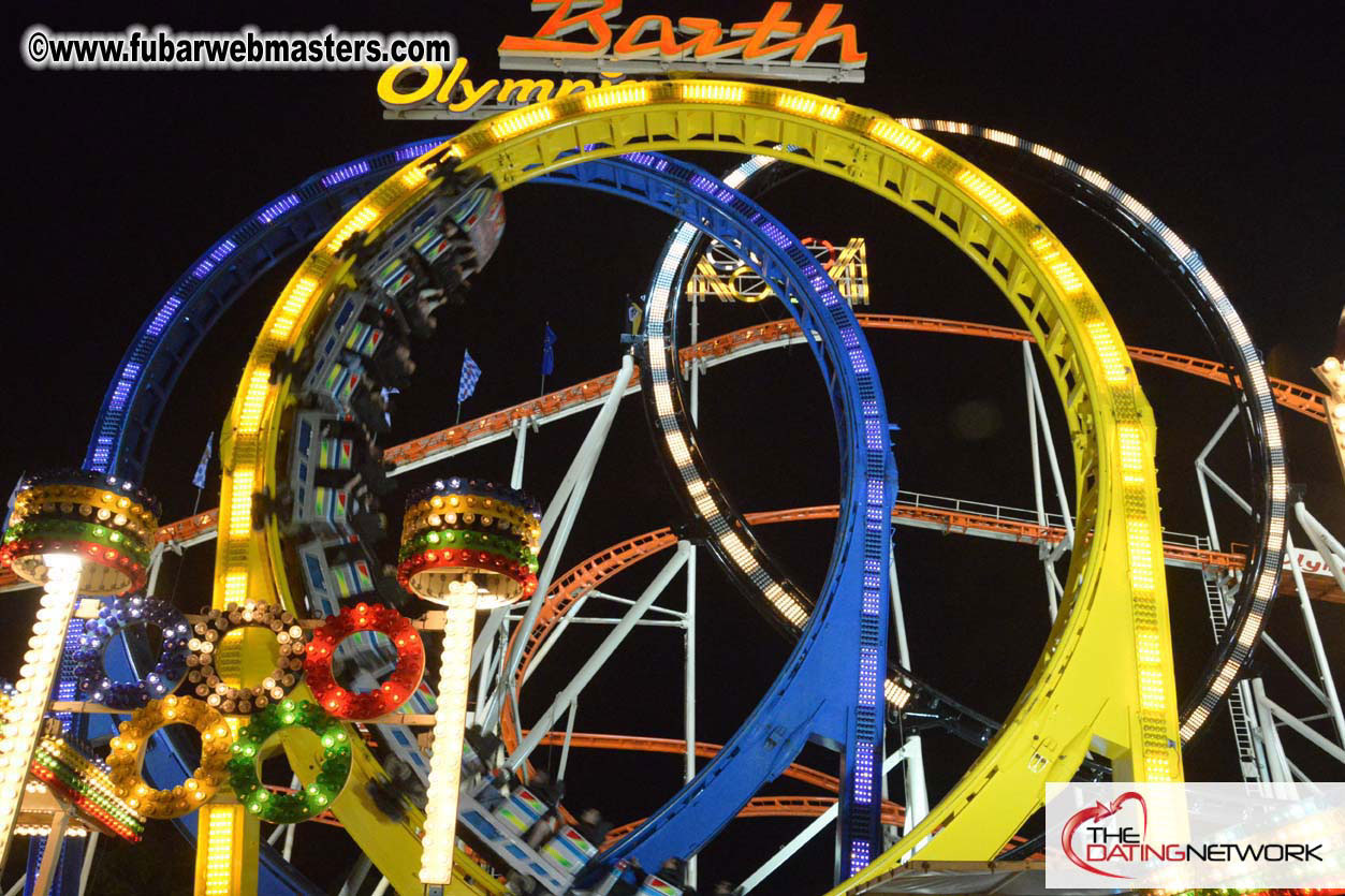 Beer tent seating in the legendary Hacker Festzelt