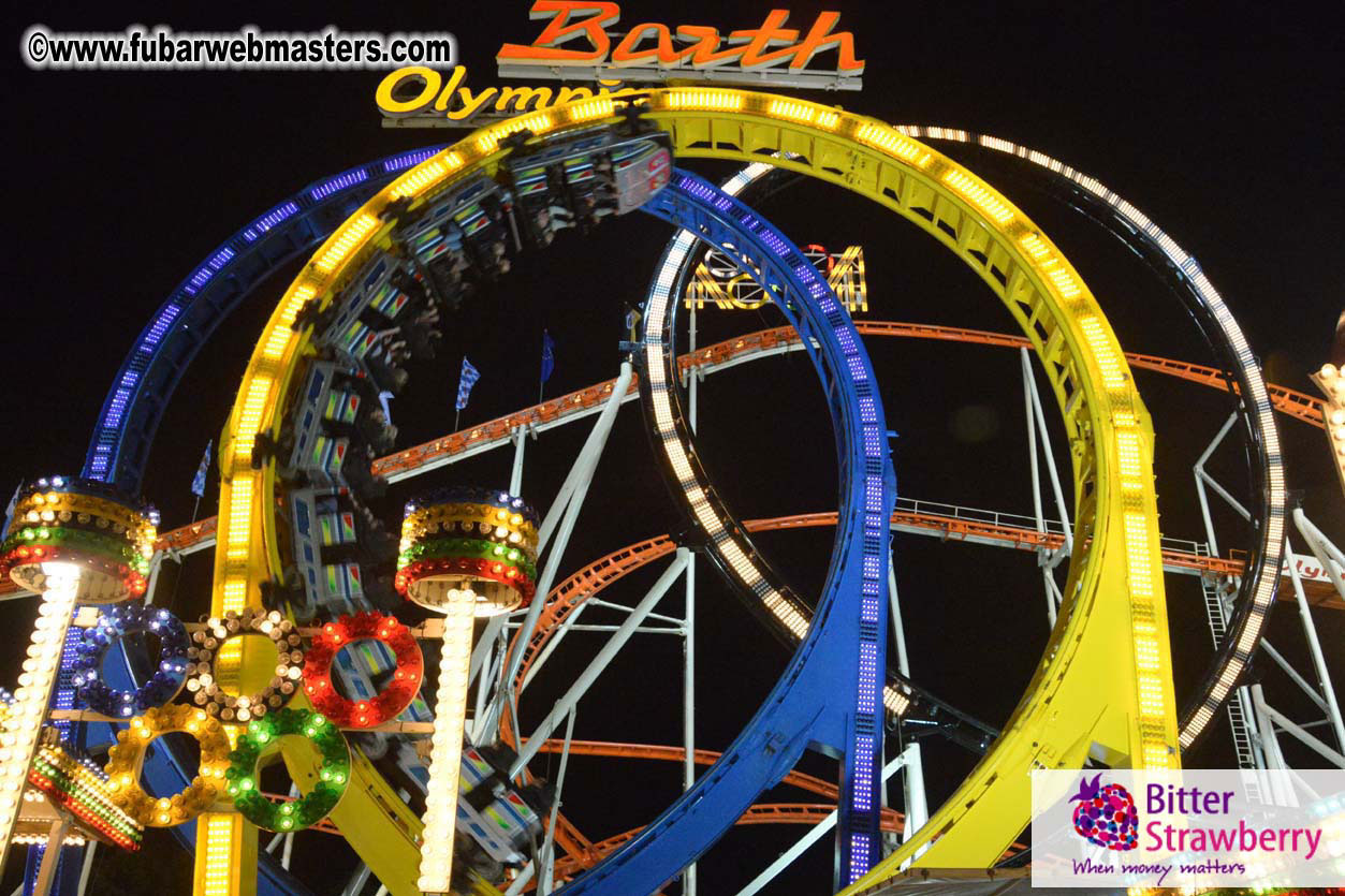 Beer tent seating in the legendary Hacker Festzelt
