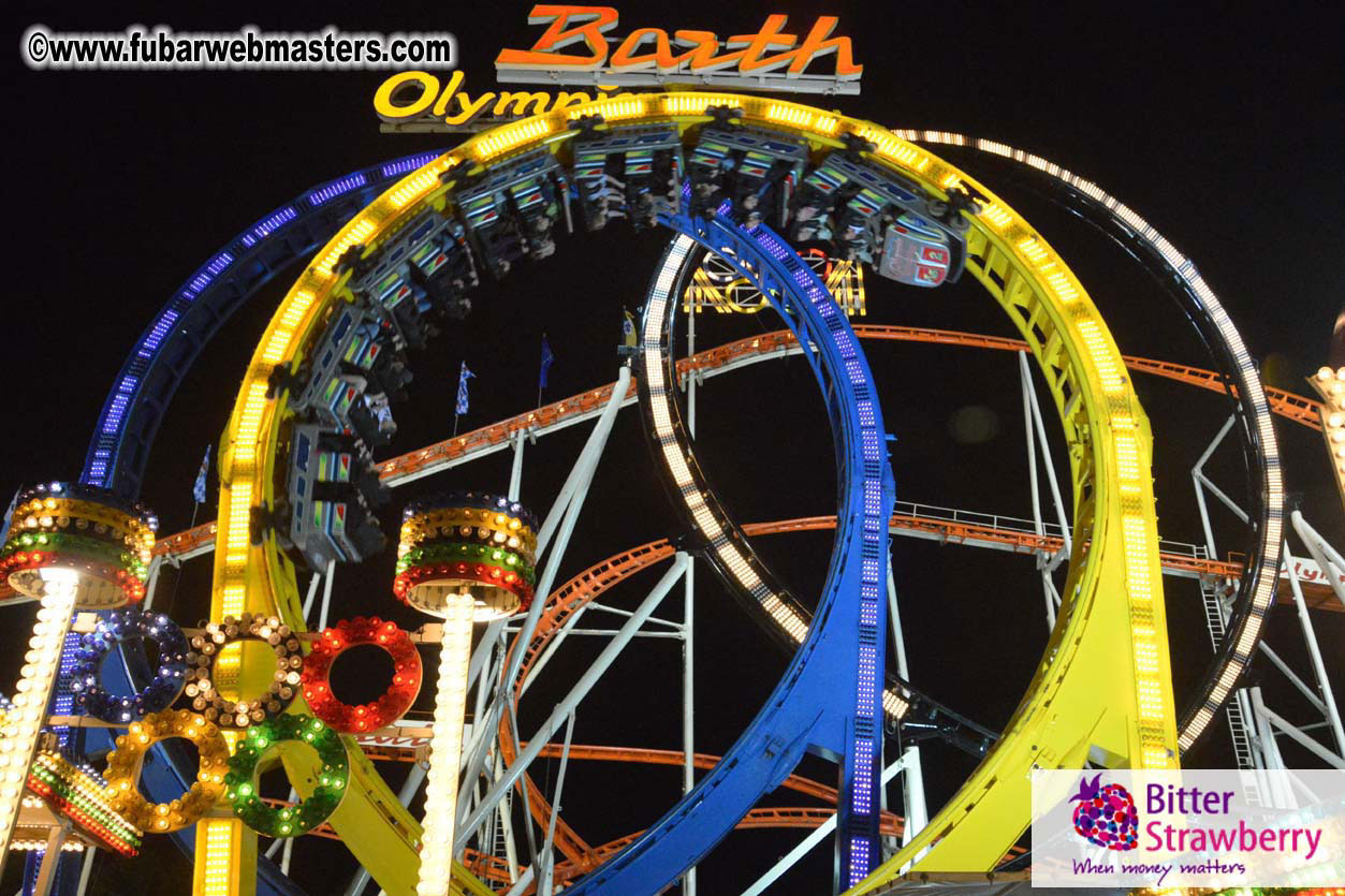 Beer tent seating in the legendary Hacker Festzelt
