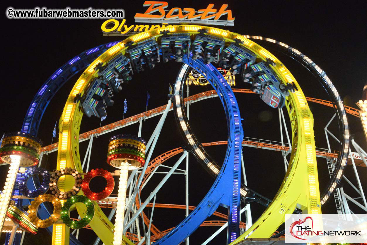 Beer tent seating in the legendary Hacker Festzelt