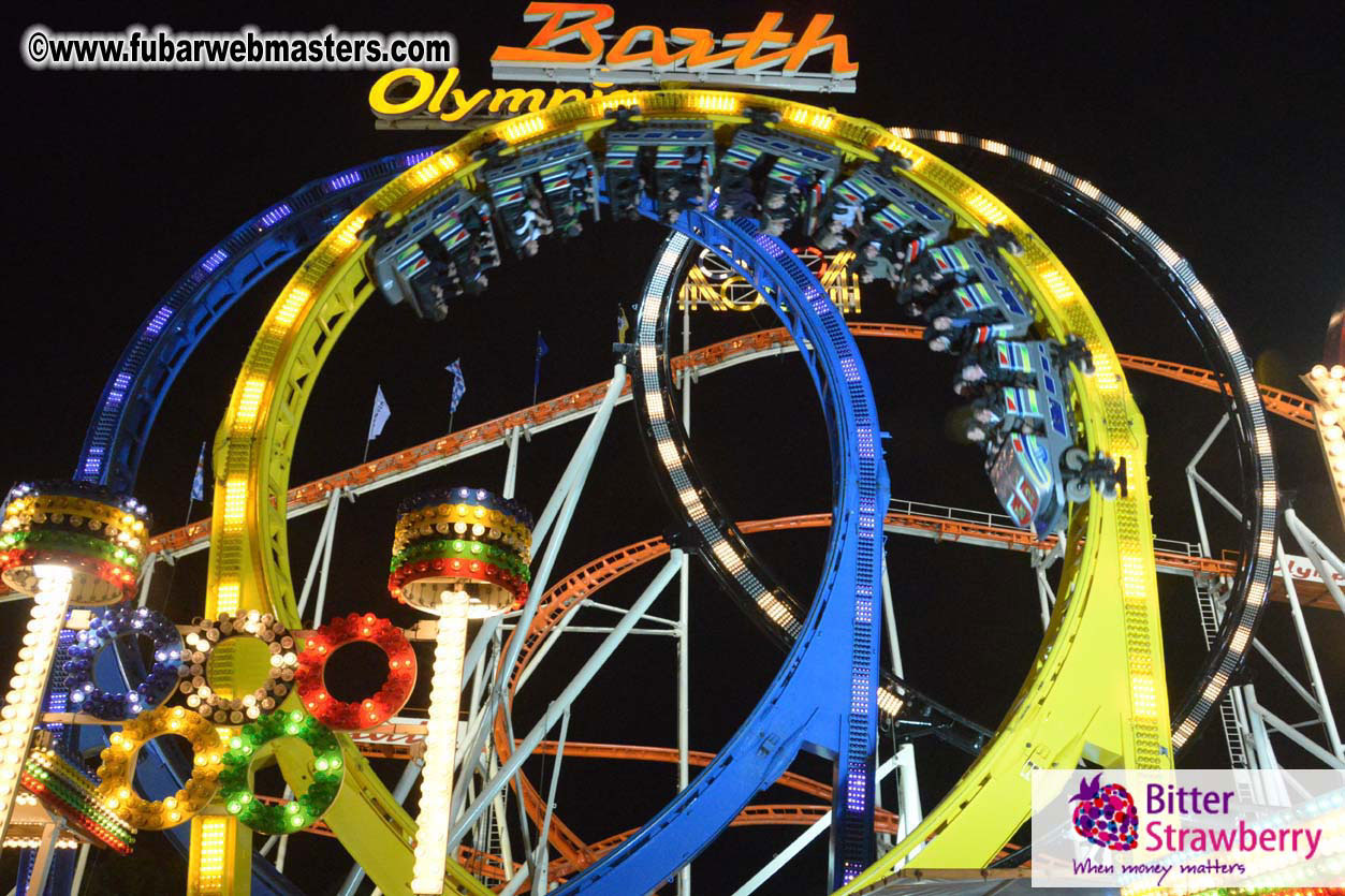 Beer tent seating in the legendary Hacker Festzelt