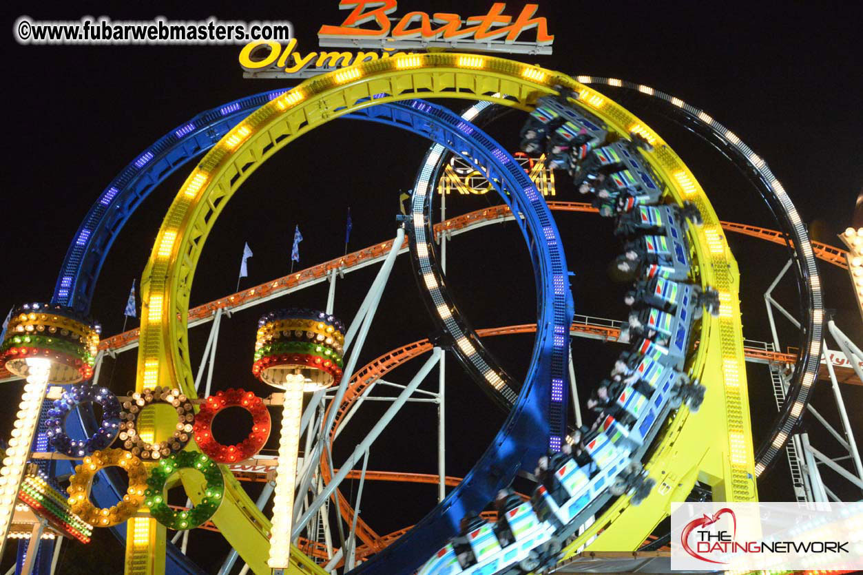 Beer tent seating in the legendary Hacker Festzelt