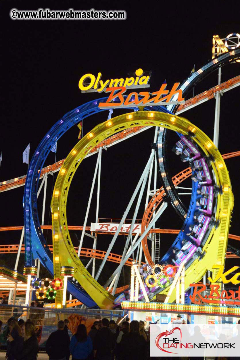 Beer tent seating in the legendary Hacker Festzelt