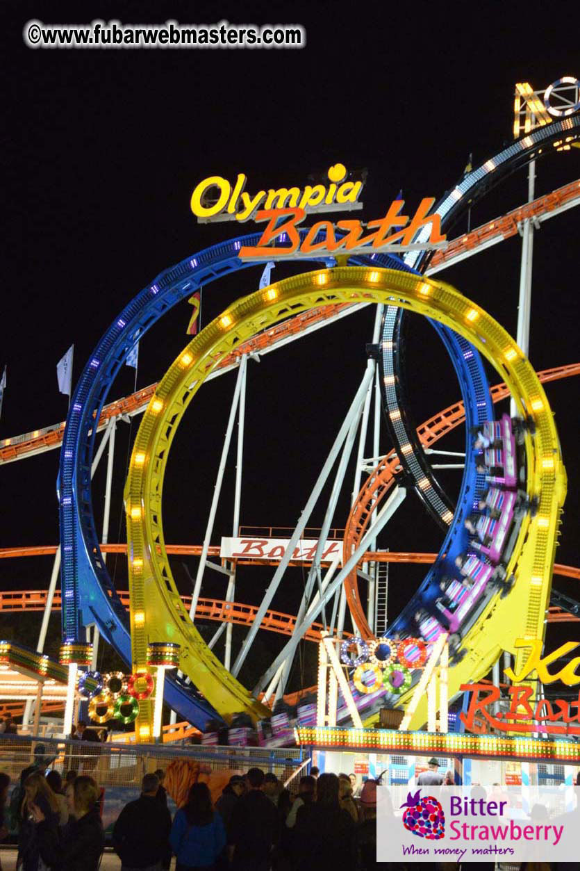 Beer tent seating in the legendary Hacker Festzelt