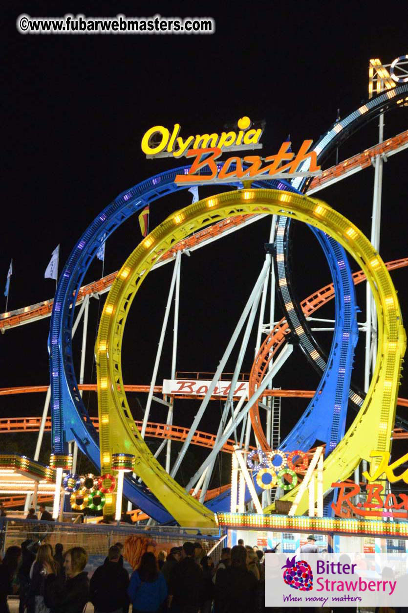 Beer tent seating in the legendary Hacker Festzelt