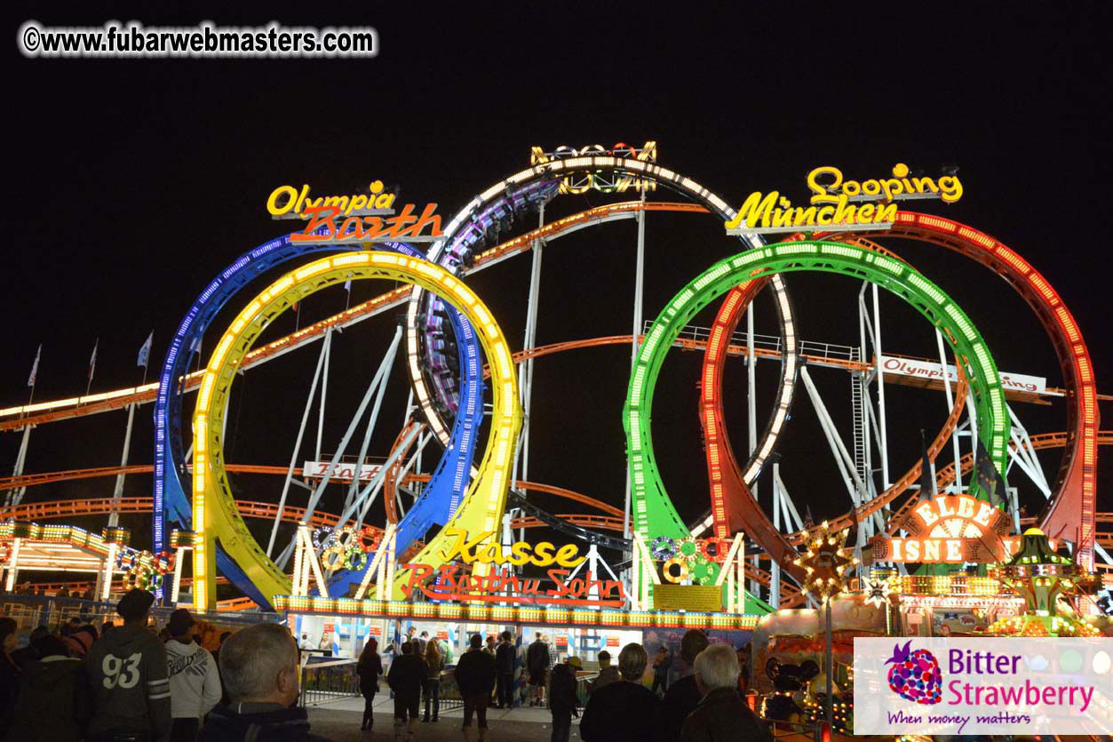Beer tent seating in the legendary Hacker Festzelt