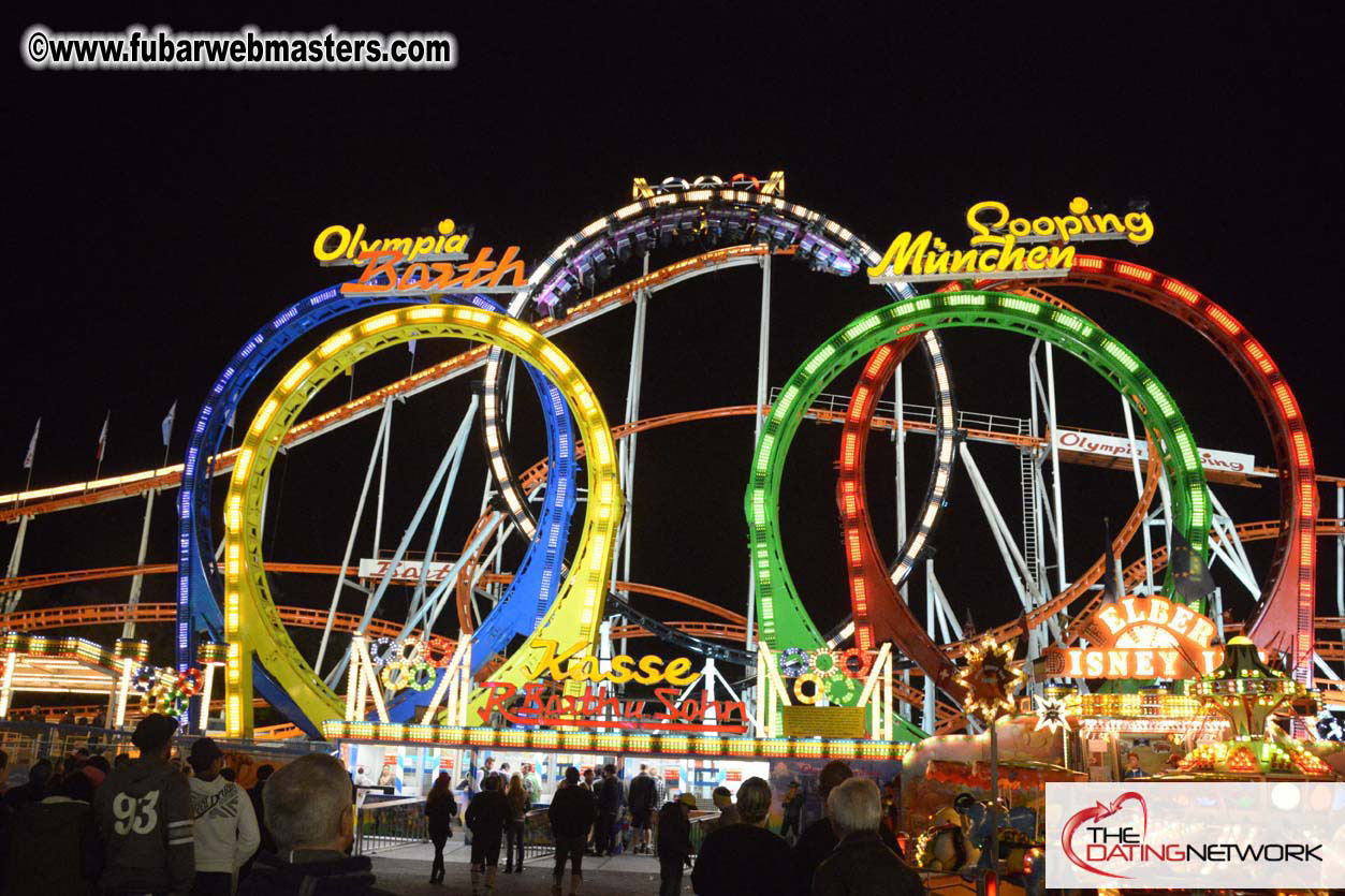 Beer tent seating in the legendary Hacker Festzelt