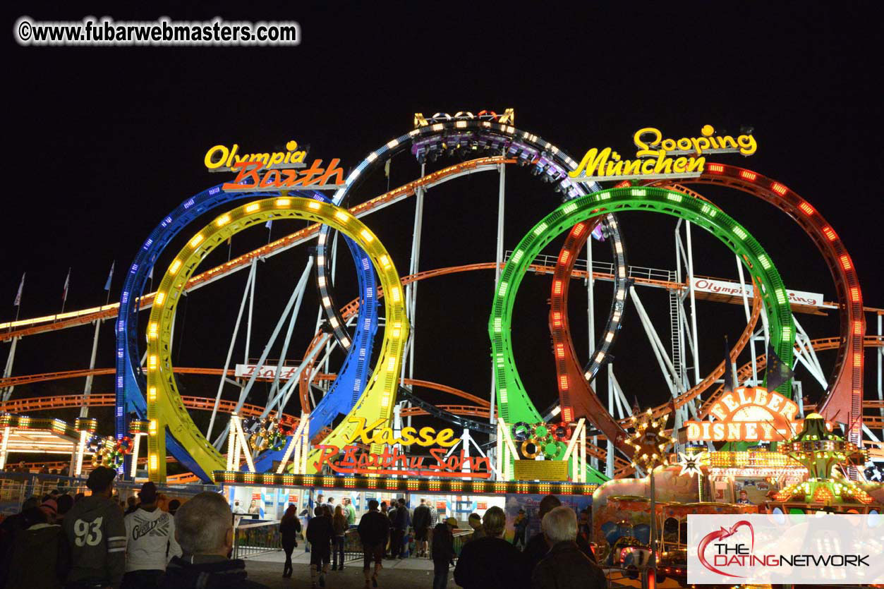 Beer tent seating in the legendary Hacker Festzelt