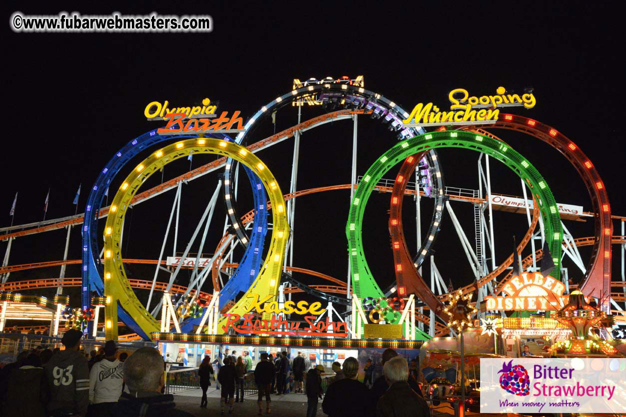 Beer tent seating in the legendary Hacker Festzelt