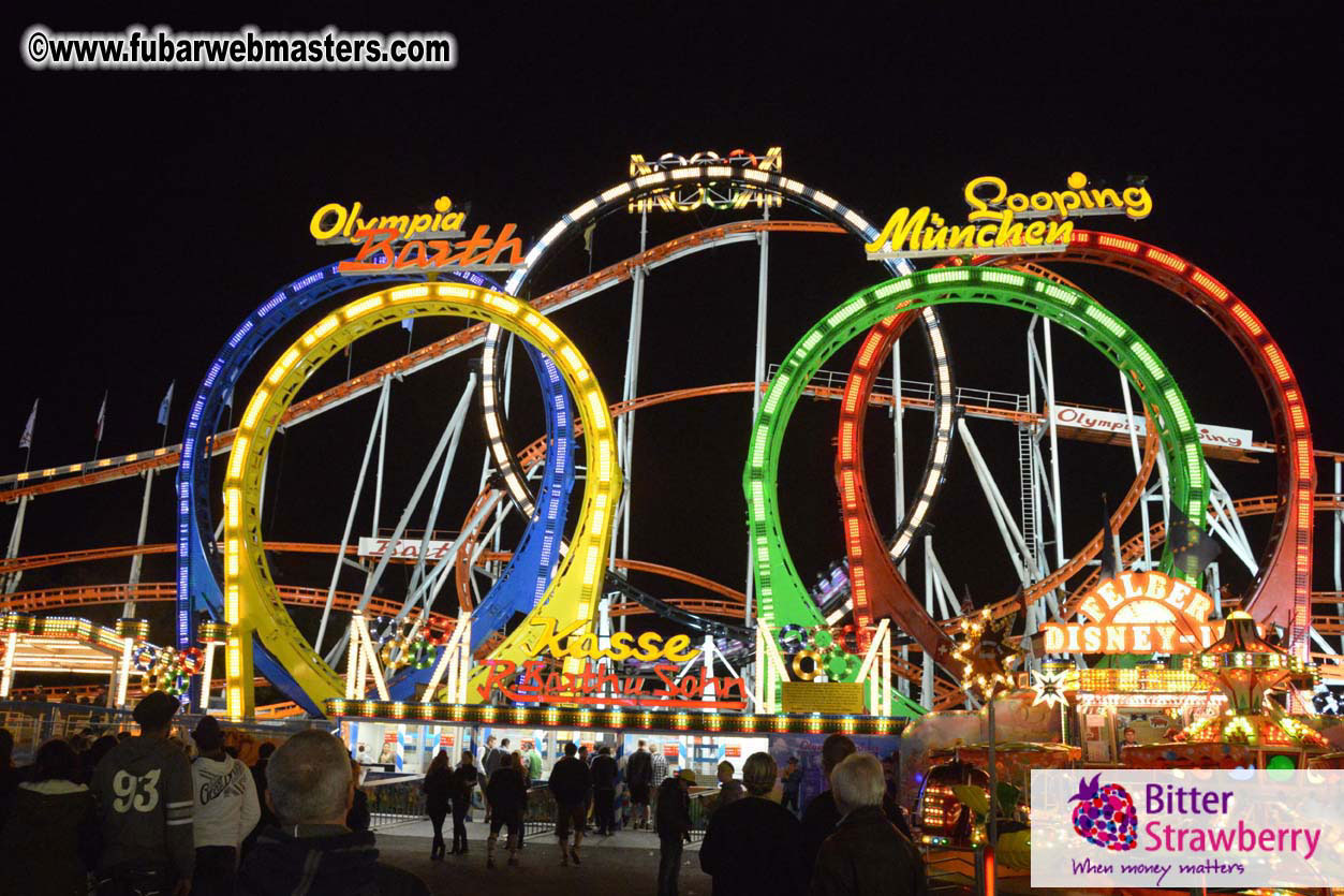 Beer tent seating in the legendary Hacker Festzelt