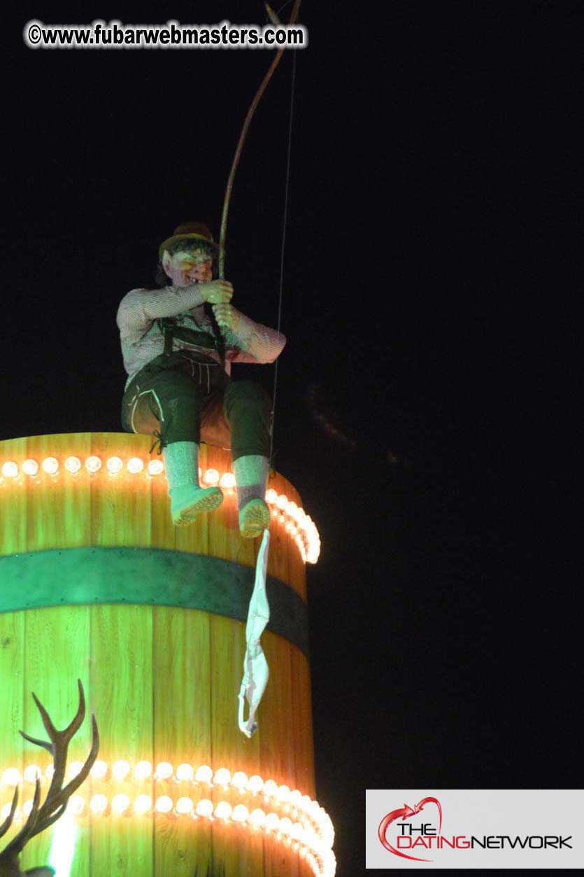 Beer tent seating in the legendary Hacker Festzelt