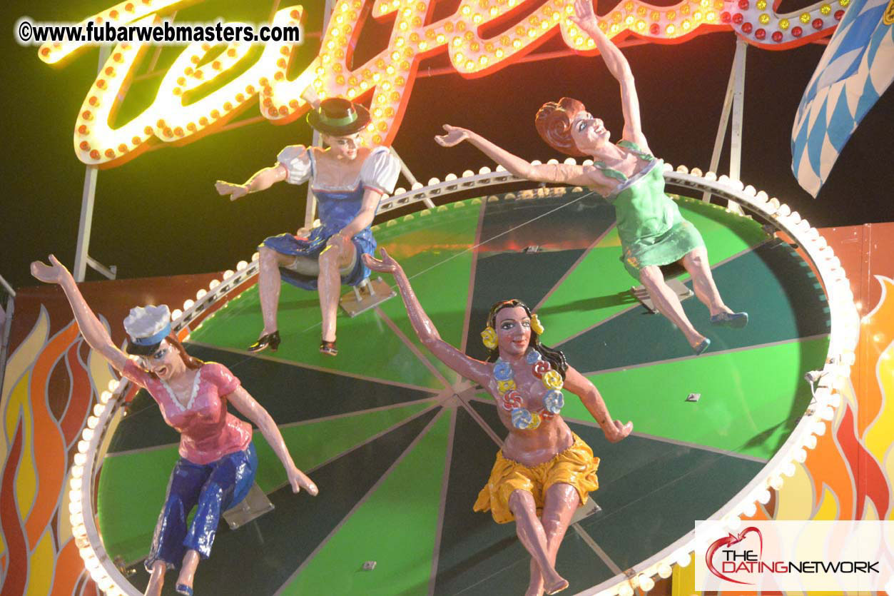 Beer tent seating in the legendary Hacker Festzelt