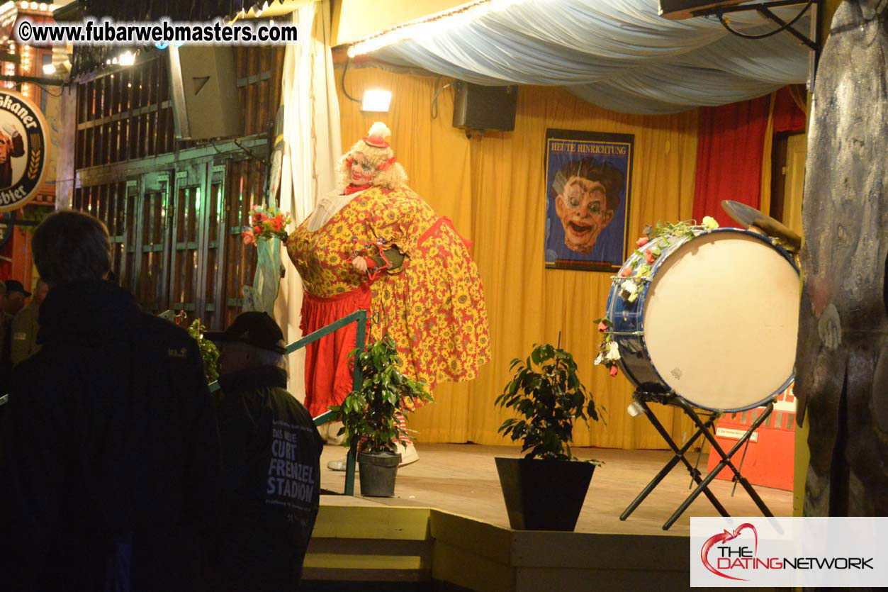 Beer tent seating in the legendary Hacker Festzelt